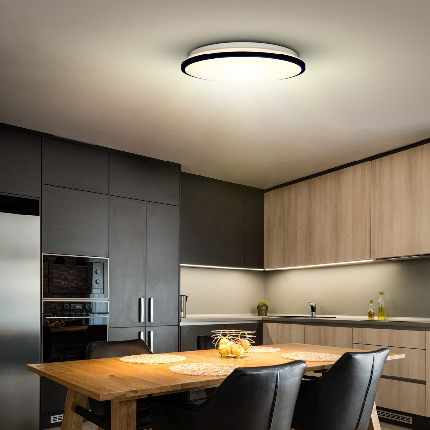 LED Plafon ściemnialny JAMIL LED/48W/230V 3000-6500K czarny + zdalne sterowanie