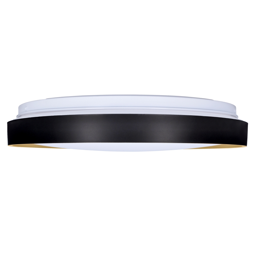 LED Plafon ściemnialny CALA LED/48W/230V 3000-6500K czarny/złoty + zdalne sterowanie