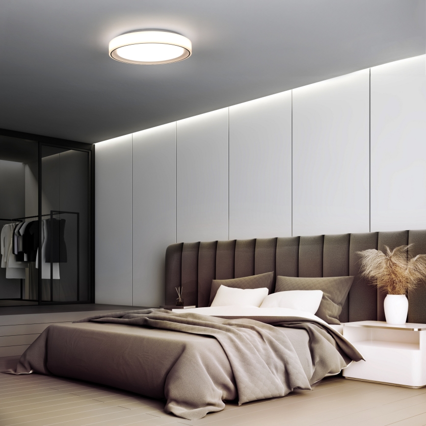 LED RGB Plafon ściemnialny FLOCO LED/30W/230V 3000-6500K + RGB/6W śr. 40cm + Pilot zdalnego sterowania