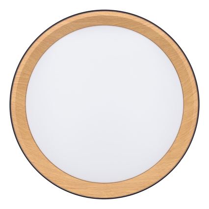 LED Plafon ściemnialny LARIOS LED/48W/230V 3000-6500K śr. 39 cm czarny + pilot zdalnego sterowania