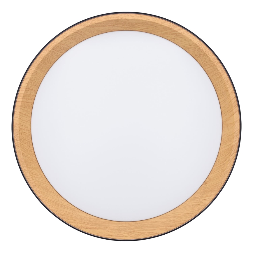 LED Plafon ściemnialny LARIOS LED/48W/230V 3000-6500K śr. 39 cm czarny + pilot zdalnego sterowania