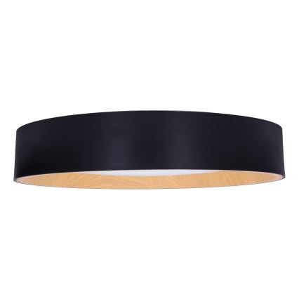 LED Plafon ściemnialny LARIOS LED/48W/230V 3000-6500K śr. 39 cm czarny + pilot zdalnego sterowania