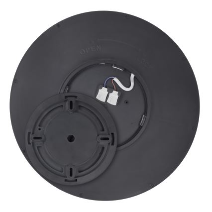 LED Plafon ściemnialny ESTELA LED/36W/230V śr. 30 cm czarny + pilot zdalnego sterowania