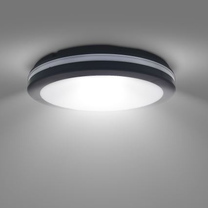 LED Ściemnialny plafon zewnętrzny LED/36W/40W/44W/230V 3000/4000/6500K IP65 czarny