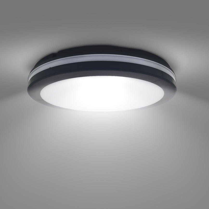 LED Ściemnialny plafon zewnętrzny LED/36W/40W/44W/230V 3000/4000/6500K IP65 czarny