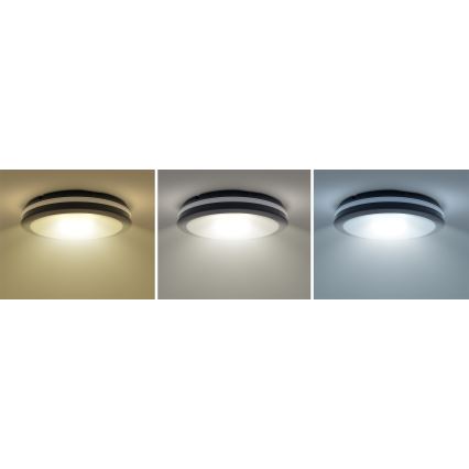 LED Ściemnialny plafon zewnętrzny LED/36W/40W/44W/230V 3000/4000/6500K IP65 czarny