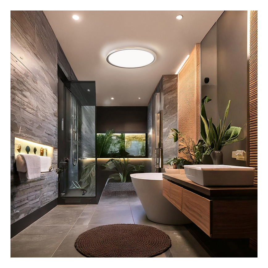 LED oprawa sufitowa do łazienki ACATE/18W/230V 3000/4000/6000K śr. 22 cm IP54