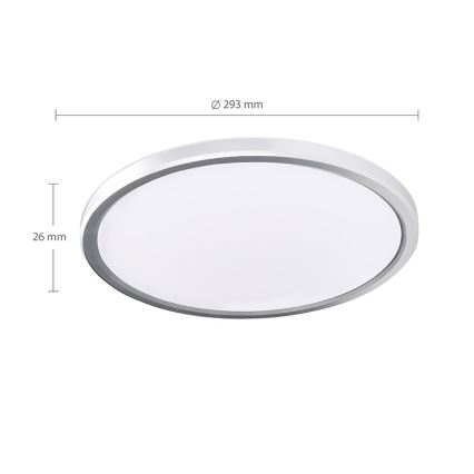 Plafon łazienkowy LED ACATE/24W/230V 3000/4000/6000K Ø 29,3 cm IP54