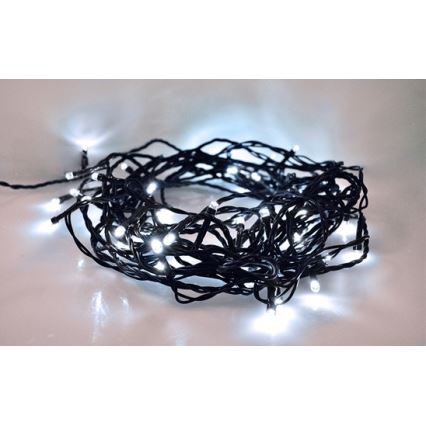 LED Świąteczny łańcuch zewnętrzny 100xLED/230V 10m IP44 zimna biała