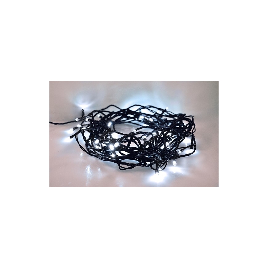 LED Świąteczny łańcuch zewnętrzny 100xLED/230V 10m IP44 zimna biała