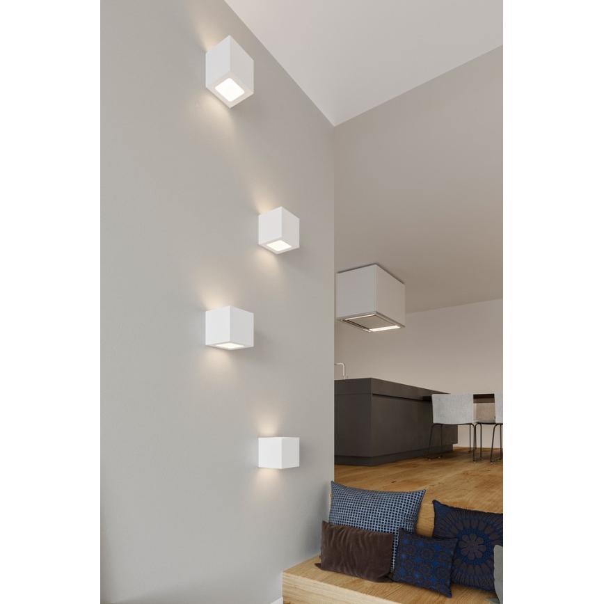 Sollux SL.0005 - Kinkiet LEO 1xE27/60W/230V biały