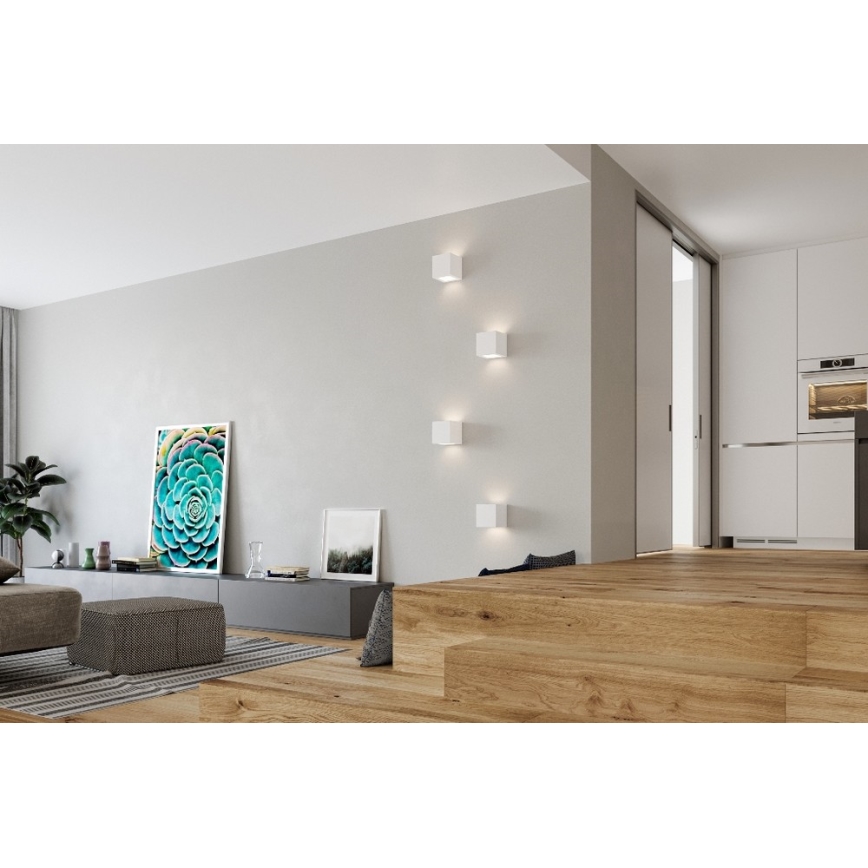 Sollux SL.0005 - Kinkiet LEO 1xE27/60W/230V biały
