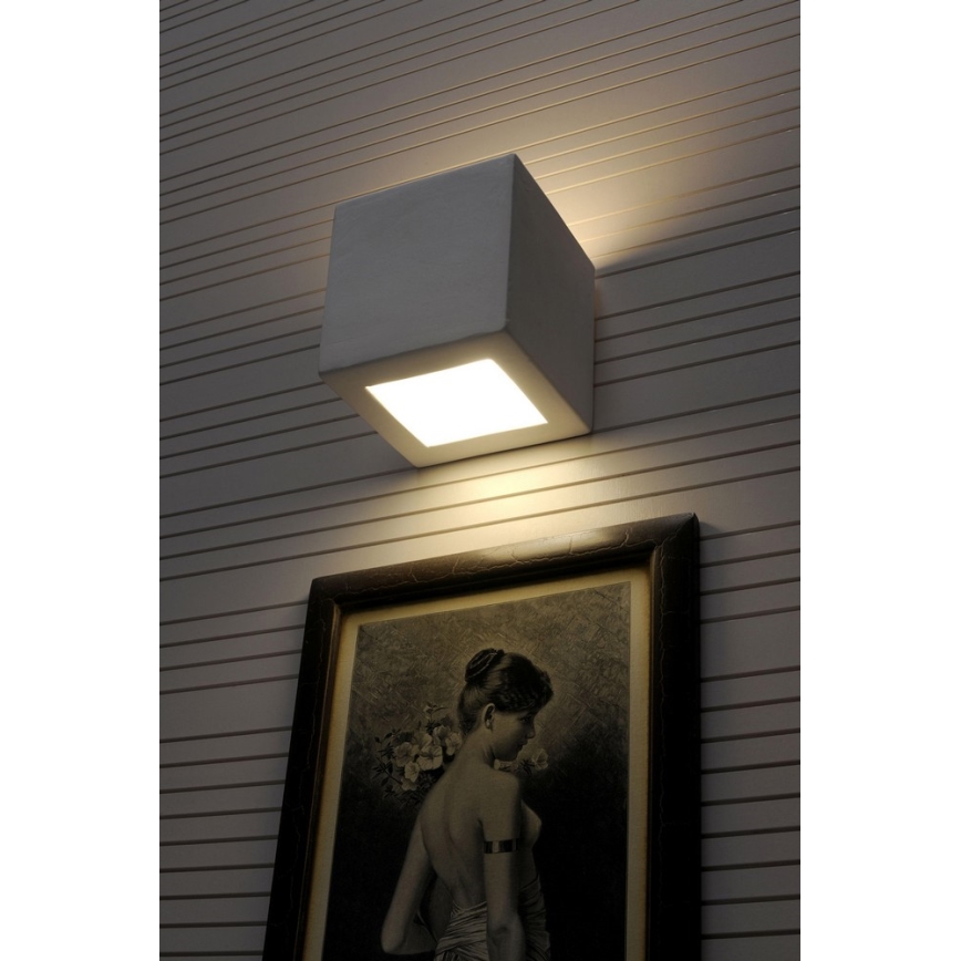 Sollux SL.0005 - Kinkiet LEO 1xE27/60W/230V biały