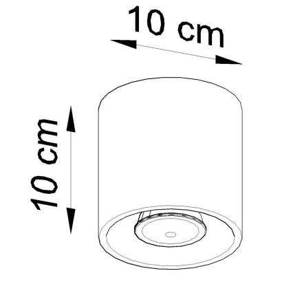 Oświetlenie punktowe ORBIS 1 1xGU10/10W/230V czarne