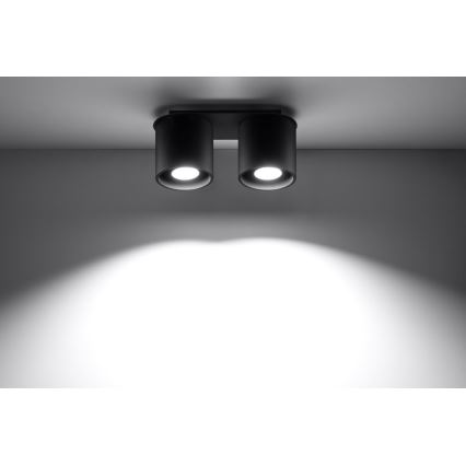Oświetlenie punktowe ORBIS 2 2xGU10/40W/230V czarne