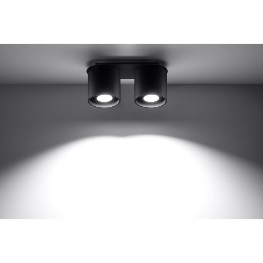 Oświetlenie punktowe ORBIS 2 2xGU10/40W/230V czarne