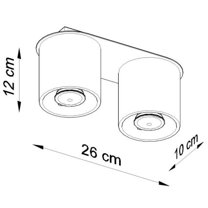 Oświetlenie punktowe ORBIS 2 2xGU10/40W/230V białe