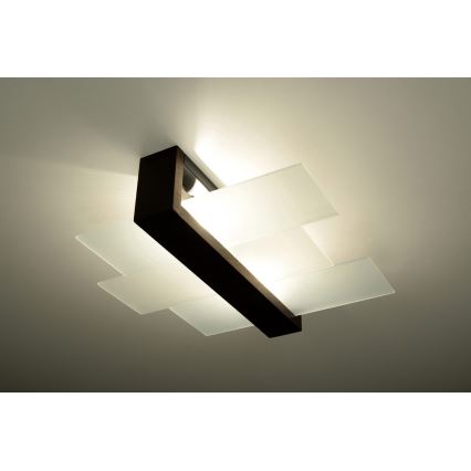 Lampa sufitowa FENIKS 2 2xE27/60W/230V brzoza/buk/wenge