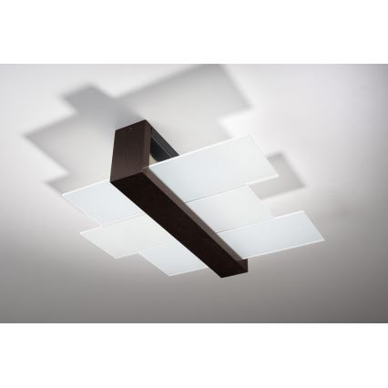 Lampa sufitowa FENIKS 2 2xE27/60W/230V brzoza/buk/wenge