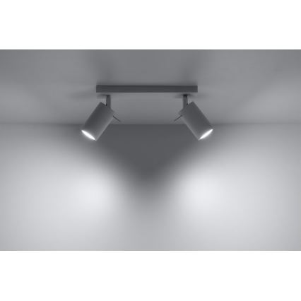 Oświetlenie punktowe RING 2 2xGU10/10W/230V biały