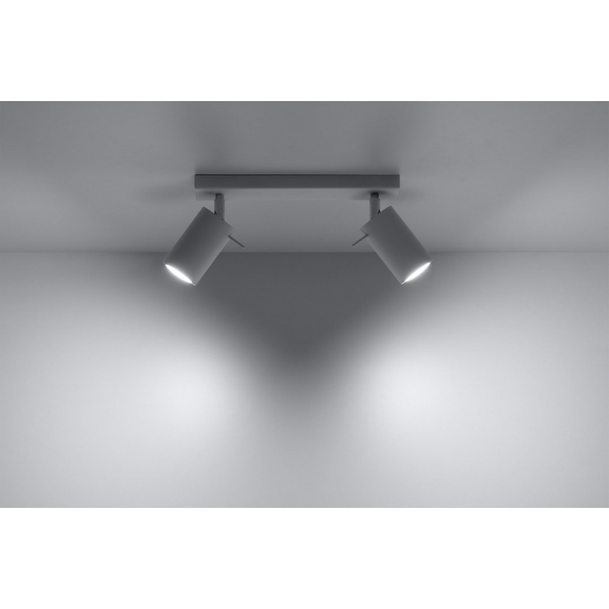 Oświetlenie punktowe RING 2 2xGU10/10W/230V biały