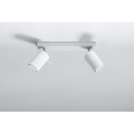 Oświetlenie punktowe RING 2 2xGU10/10W/230V biały