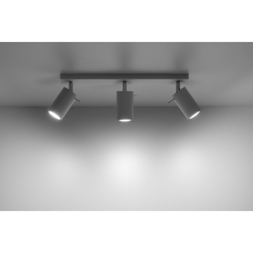 Oświetlenie punktowe RING 3 3xGU10/10W/230V biały