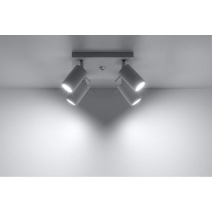 Oświetlenie punktowe RING 4 4xGU10/10W/230V biały