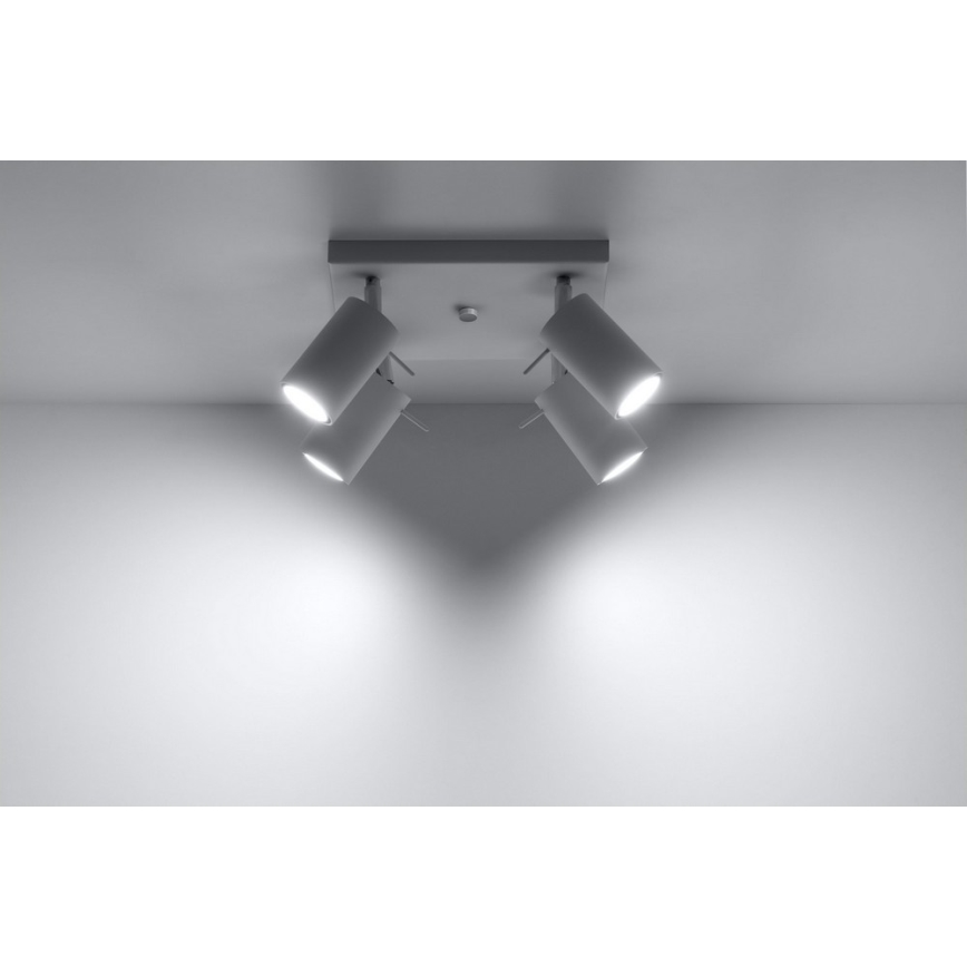 Oświetlenie punktowe RING 4 4xGU10/10W/230V biały