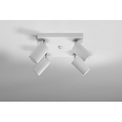 Oświetlenie punktowe RING 4 4xGU10/10W/230V biały