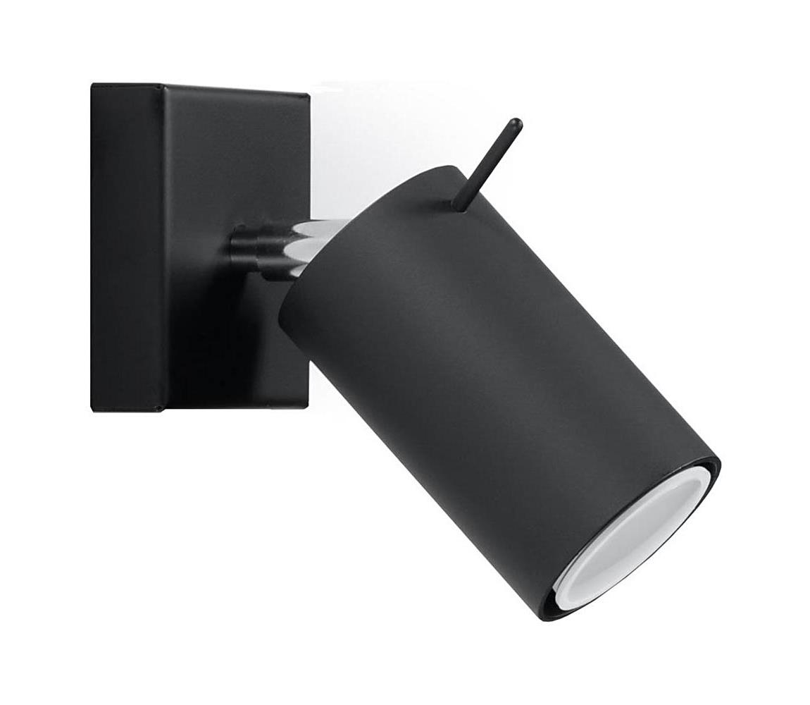 SL.0091 - Kinkiet punktowy RING 1xGU10/10W/230V czarny