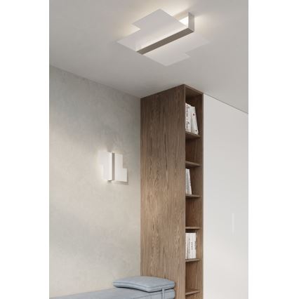 Lampa sufitowa MASSIMO 2xE27/60W/230V biała/chrom błyszczący