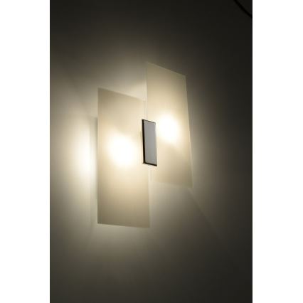 Kinkiet FABIANO 2xE27/60W/230V biały/chrom błyszczący