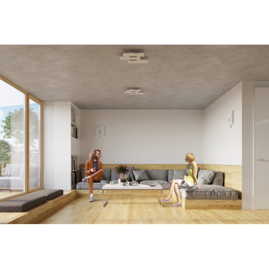 Sollux SL.0198 - Plafon FABIANO 3xE27/60W/230V biały/chrom