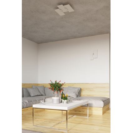 Sollux SL.0198 - Plafon FABIANO 3xE27/60W/230V biały/chrom