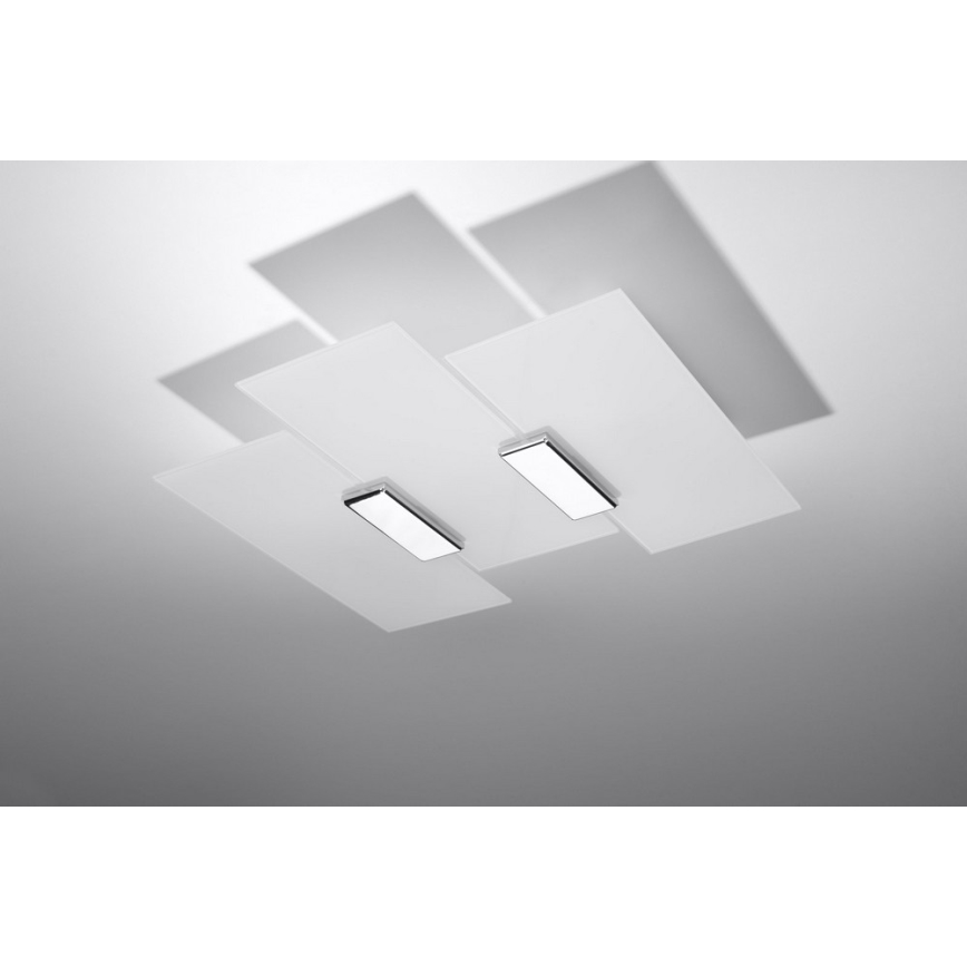 Lampa sufitowa FABIANO 3xE27/60W/230V biała/chrom błyszczący