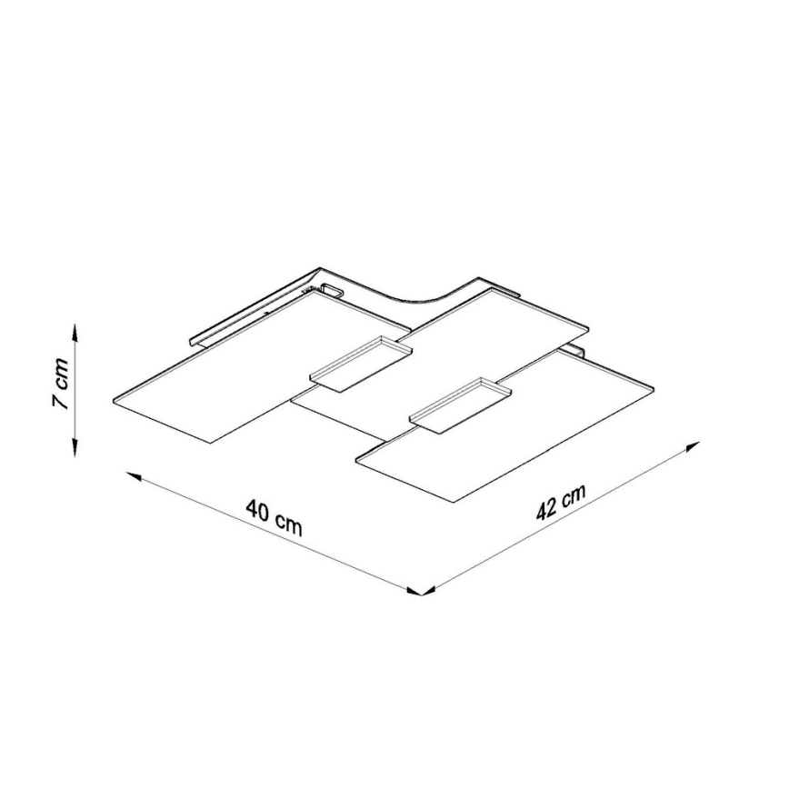 Lampa sufitowa FABIANO 3xE27/60W/230V biała/chrom błyszczący