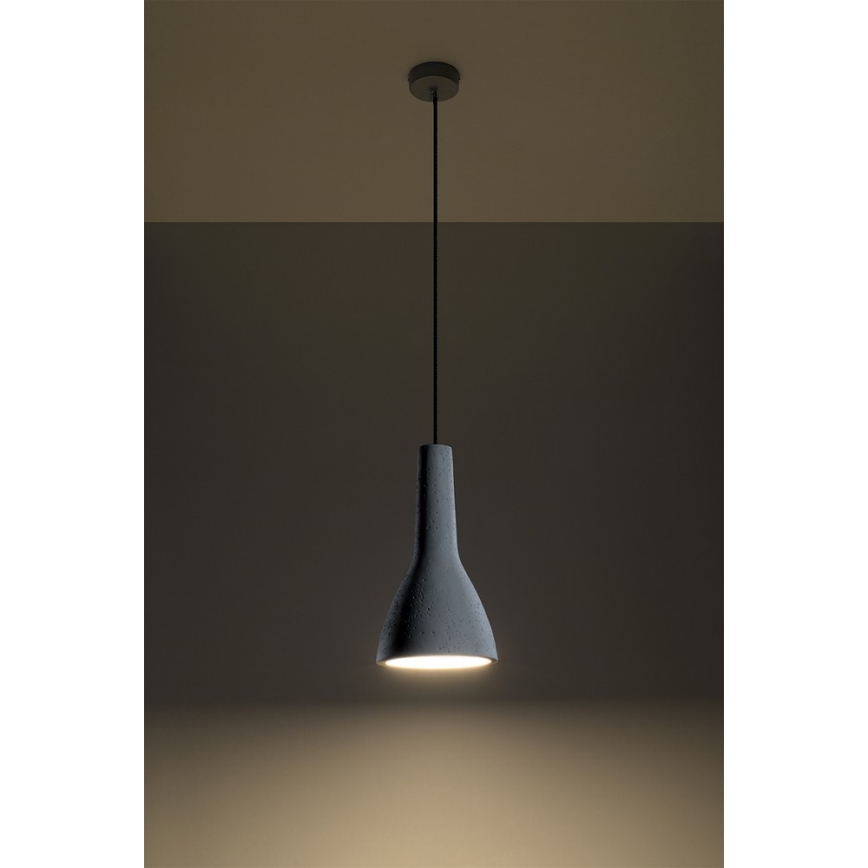 Lampa wisząca na linkę EMPOLI 1xE27/15W/230V beton