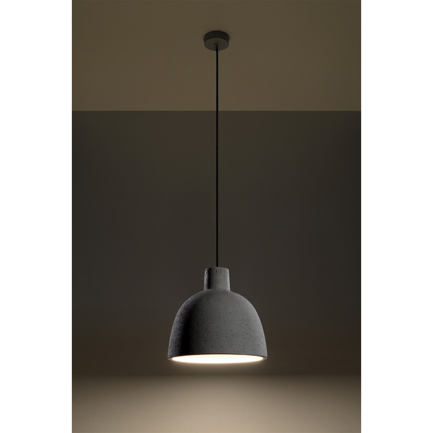 Żyrandol na lince DAMASO 1xE27/60W/230V beton