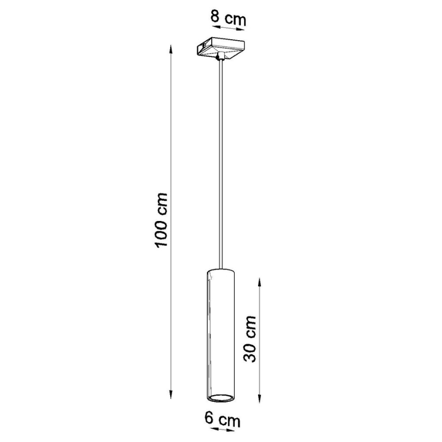 Żyrandol na lince LAGOS 1 1xGU10/10W/230V biały