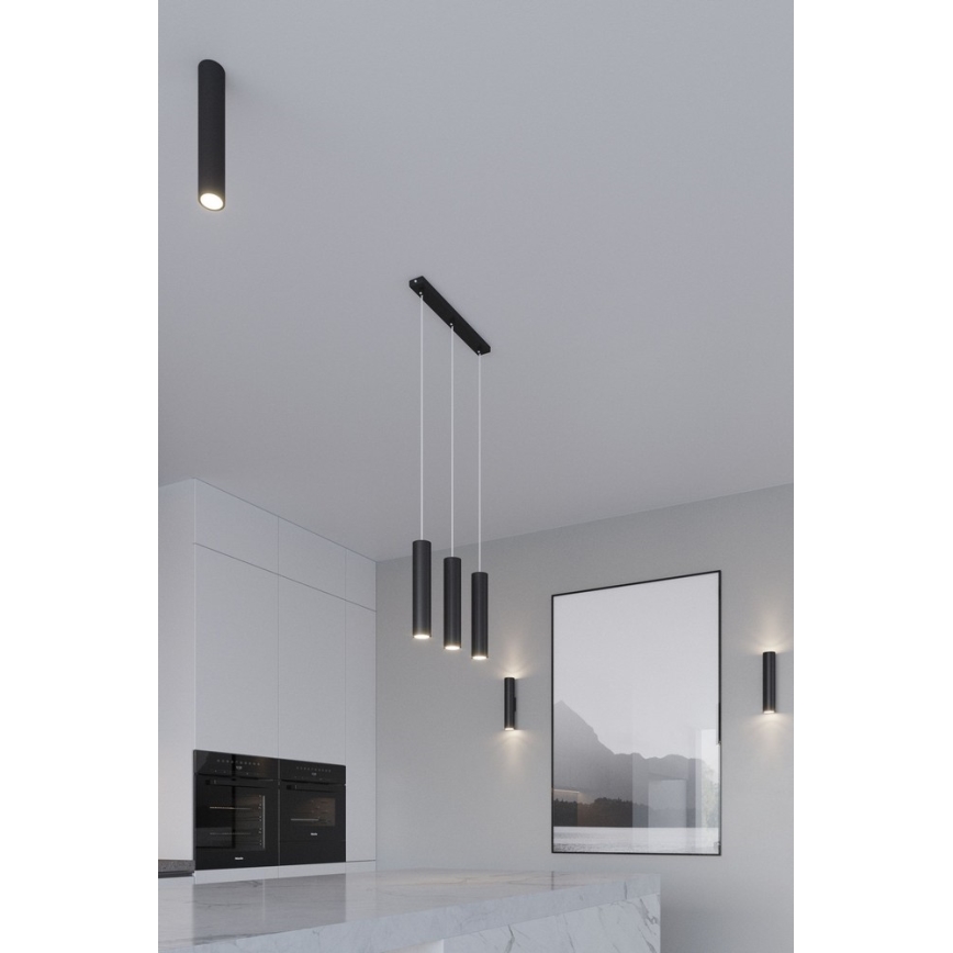 Sollux SL.0327 - Żyrandol na lince LAGOS 1 1xGU10/40W/230V czarny