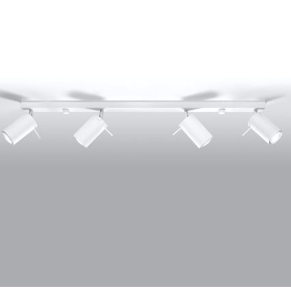 Sollux SL.0331 - Oświetlenie punktowe RING 4L 4xGU10/40W/230V biały