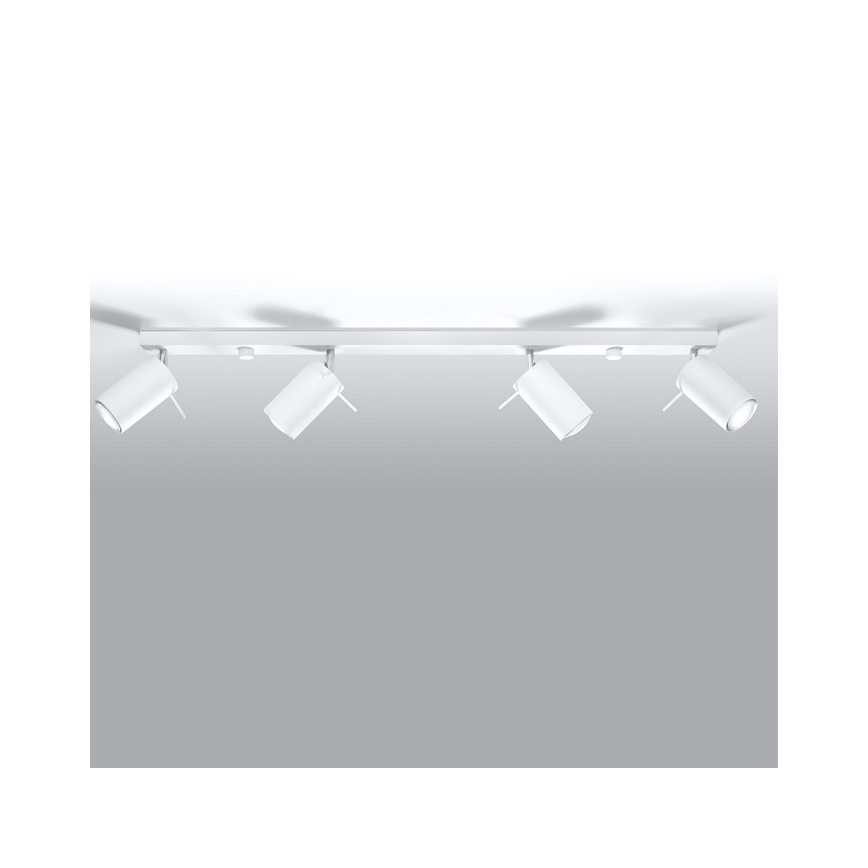 Sollux SL.0331 - Oświetlenie punktowe RING 4L 4xGU10/40W/230V biały