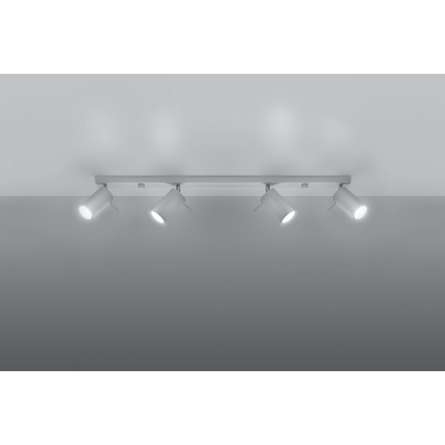 Oświetlenie punktowe RING 4L 4xGU10/10W/230V biały