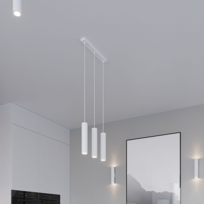 Sollux SL.0435 - Plafon LAGOS 1xGU10/40W/230V biały