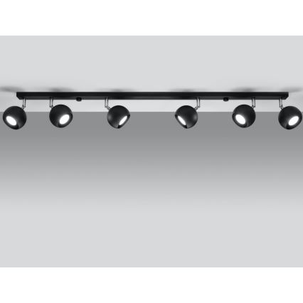 Oświetlenie punktowe sufitowe OCULARE 6xGU10/10W/230V
