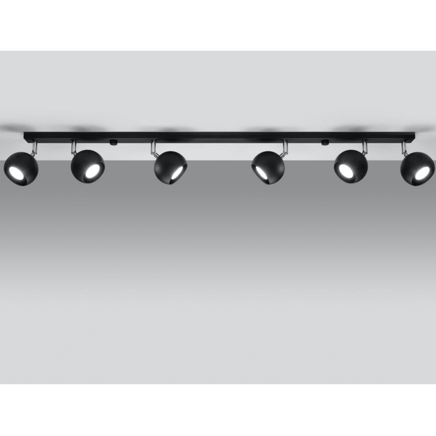 Oświetlenie punktowe sufitowe OCULARE 6xGU10/10W/230V