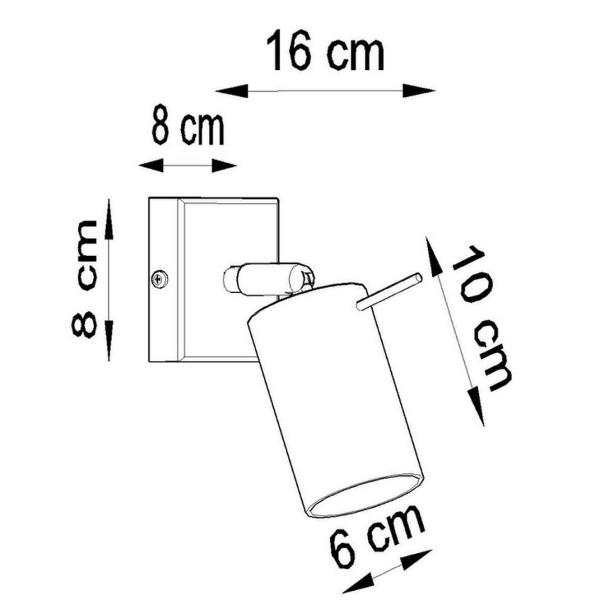 Kinkiet punktowy RING 1xGU10/10W/230V