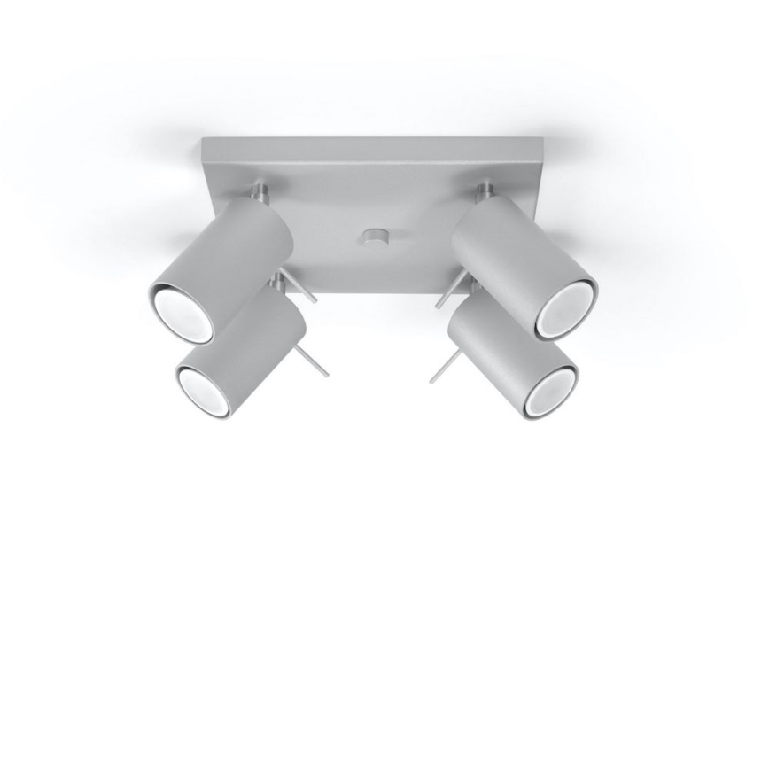 Oświetlenie punktowe sufitowe RING 4xGU10/10W/230V