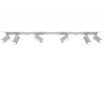 Oświetlenie punktowe sufitowe RING 6xGU10/10W/230V